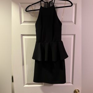 Charlotte Russe black peplum dress